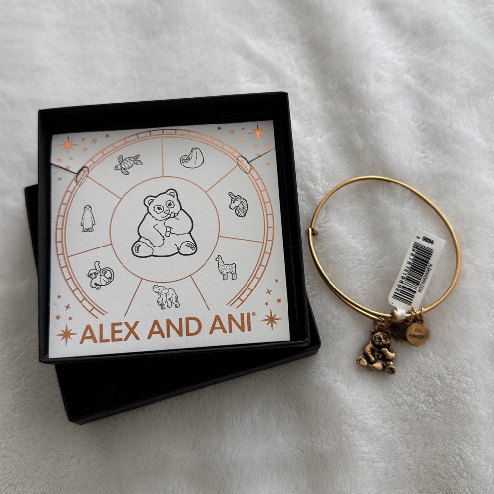 Alex and Ani Panda Animal Guide Charm Bangle